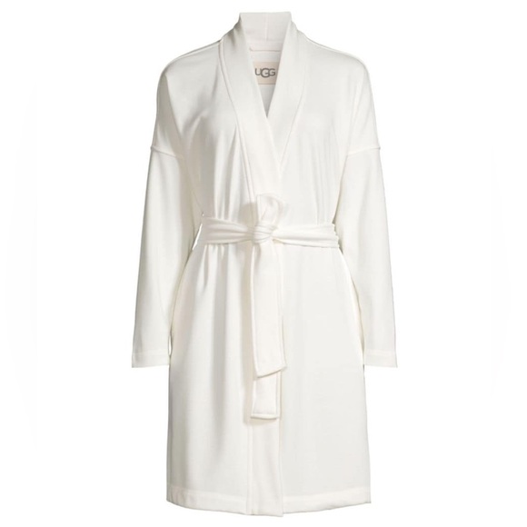 🎉HP🎉New! UGG Double Knit Brushed Fleece Braelyn Il Robe Cream Women's Size XL🤍 - Picture 2 of 16